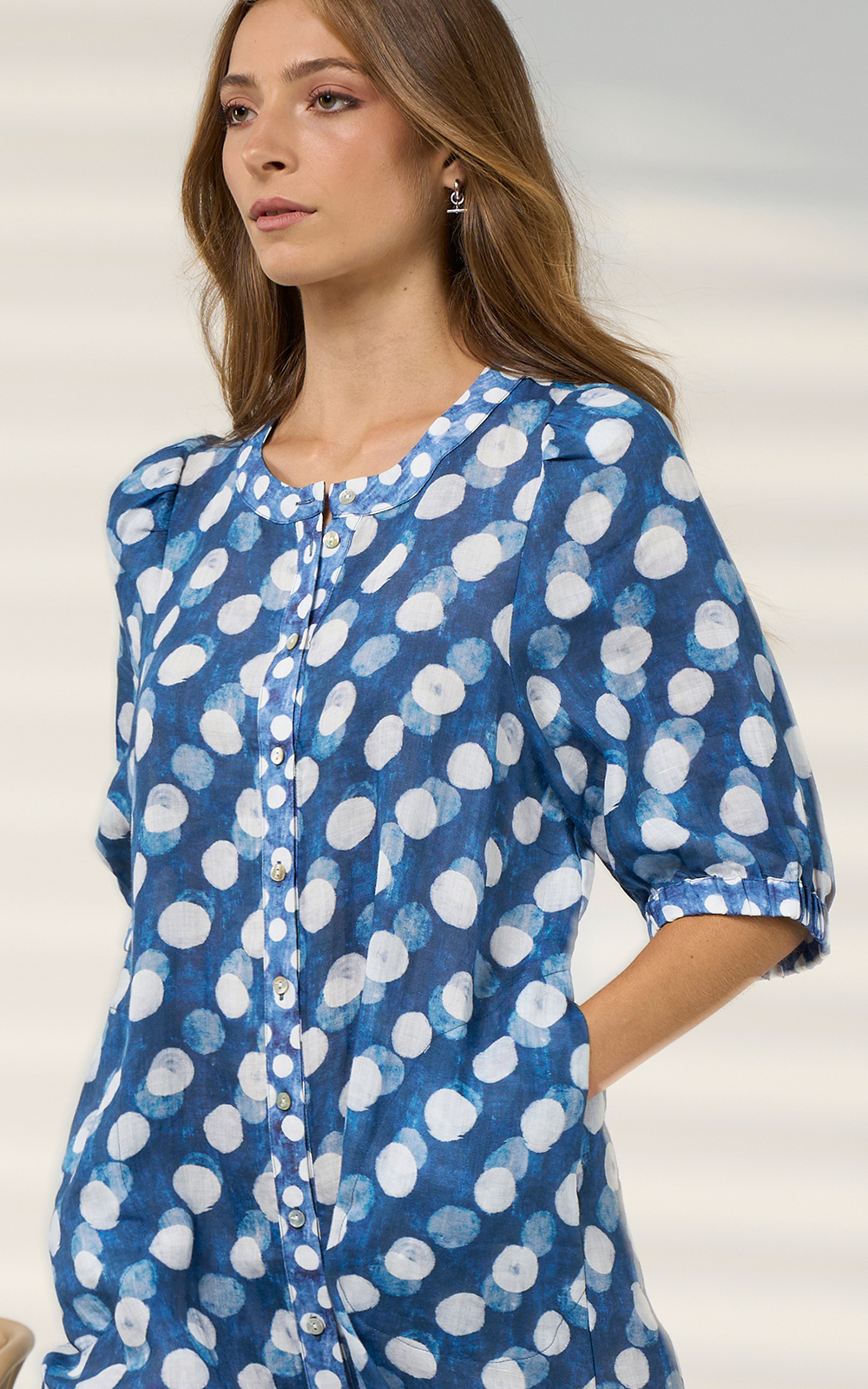 Vision Shirt Dress product photo.