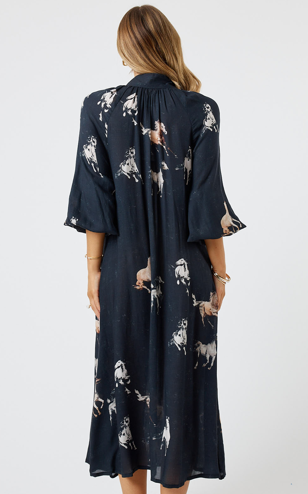 Mustang Buttoned Midi product photo.