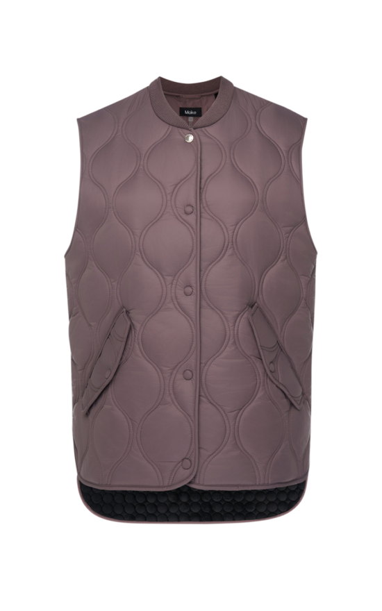 Neve Quilted Vest  product photo.