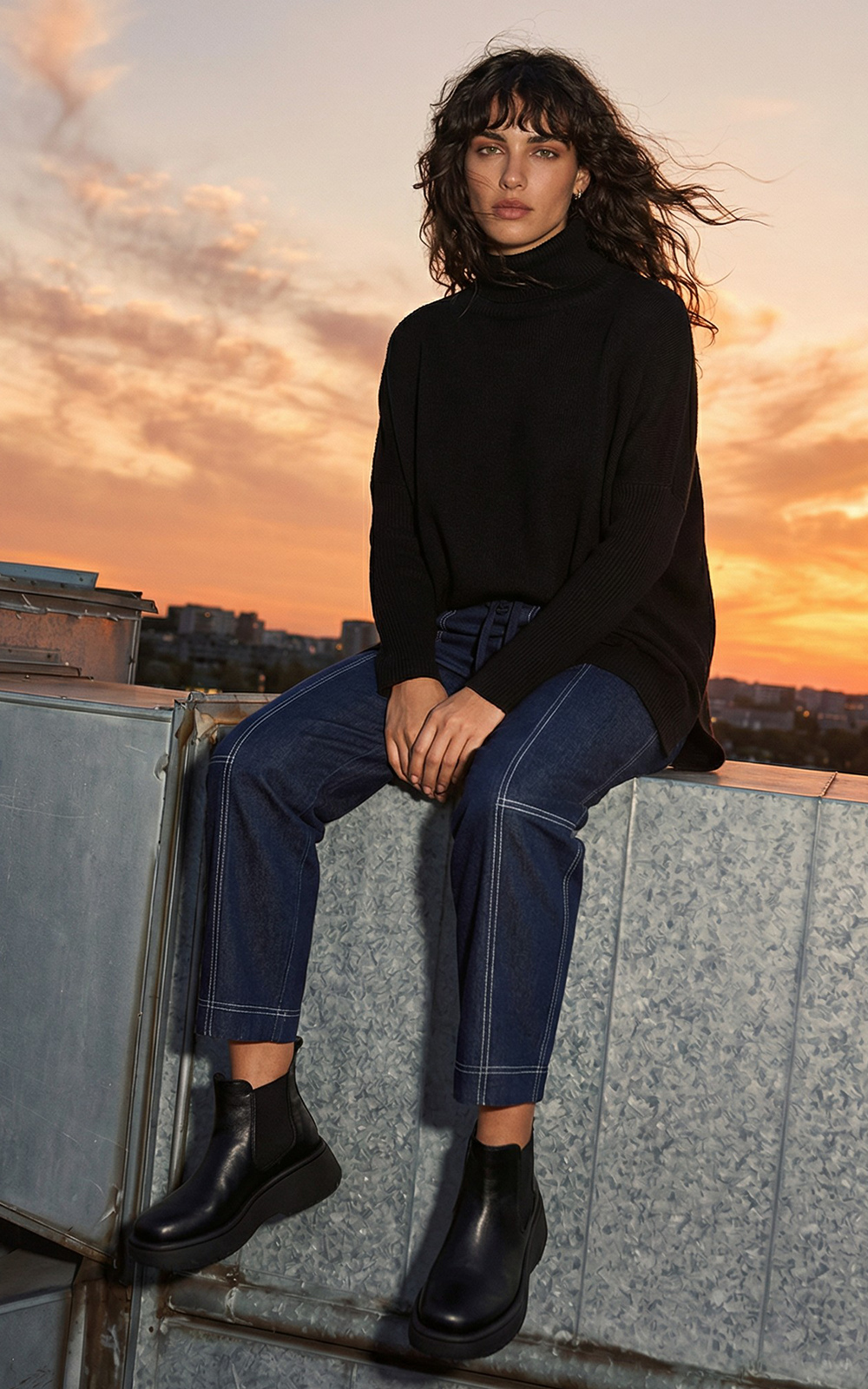 Cocoon Sweater product photo.