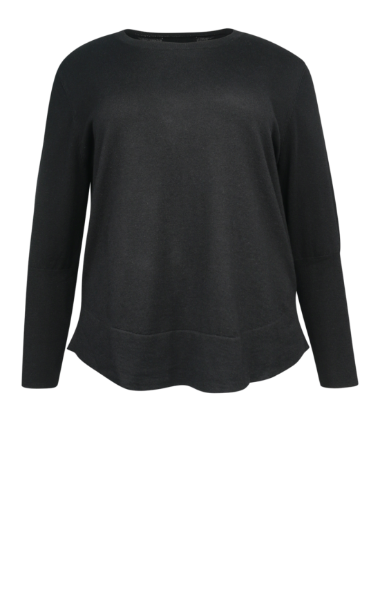Curved Sweater product photo.