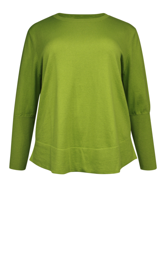 Curved Sweater product photo.