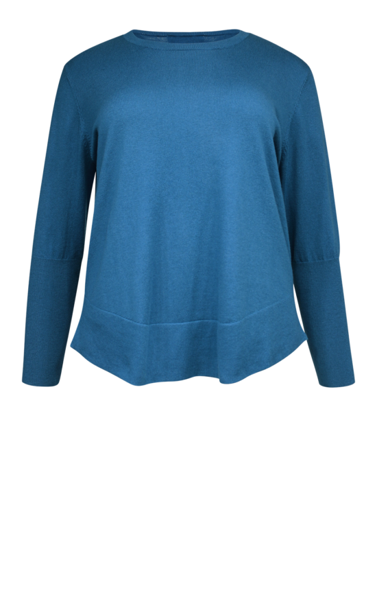 Curved Sweater product photo.