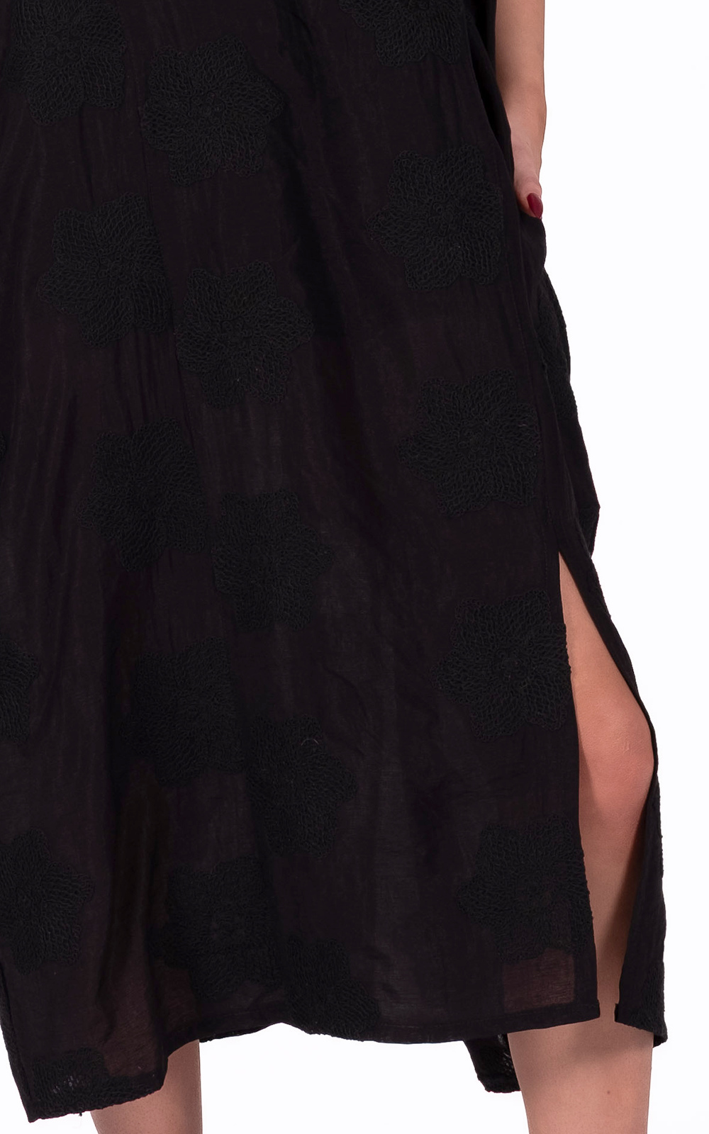 Gathered Strap Dress product photo.