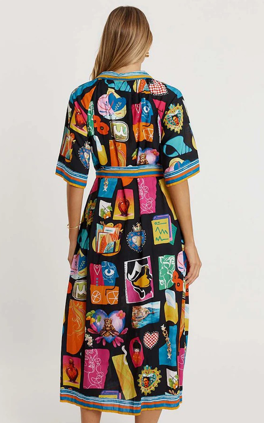 Odette Button Midi product photo.