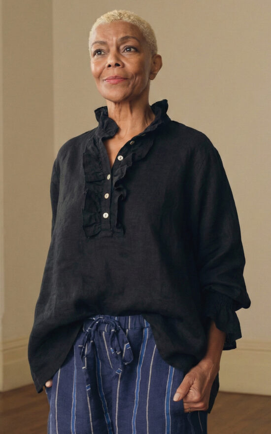 Odile Blouse Silk Cotton product photo.