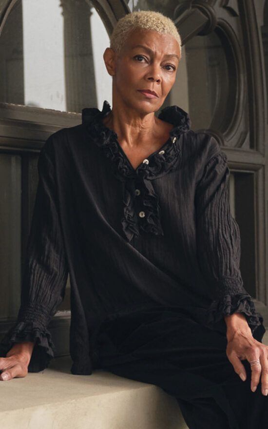 Odile Blouse Silk Cotton product photo.