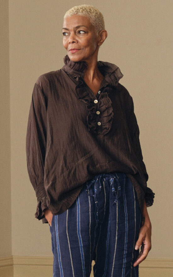 Odile Blouse Silk Cotton product photo.