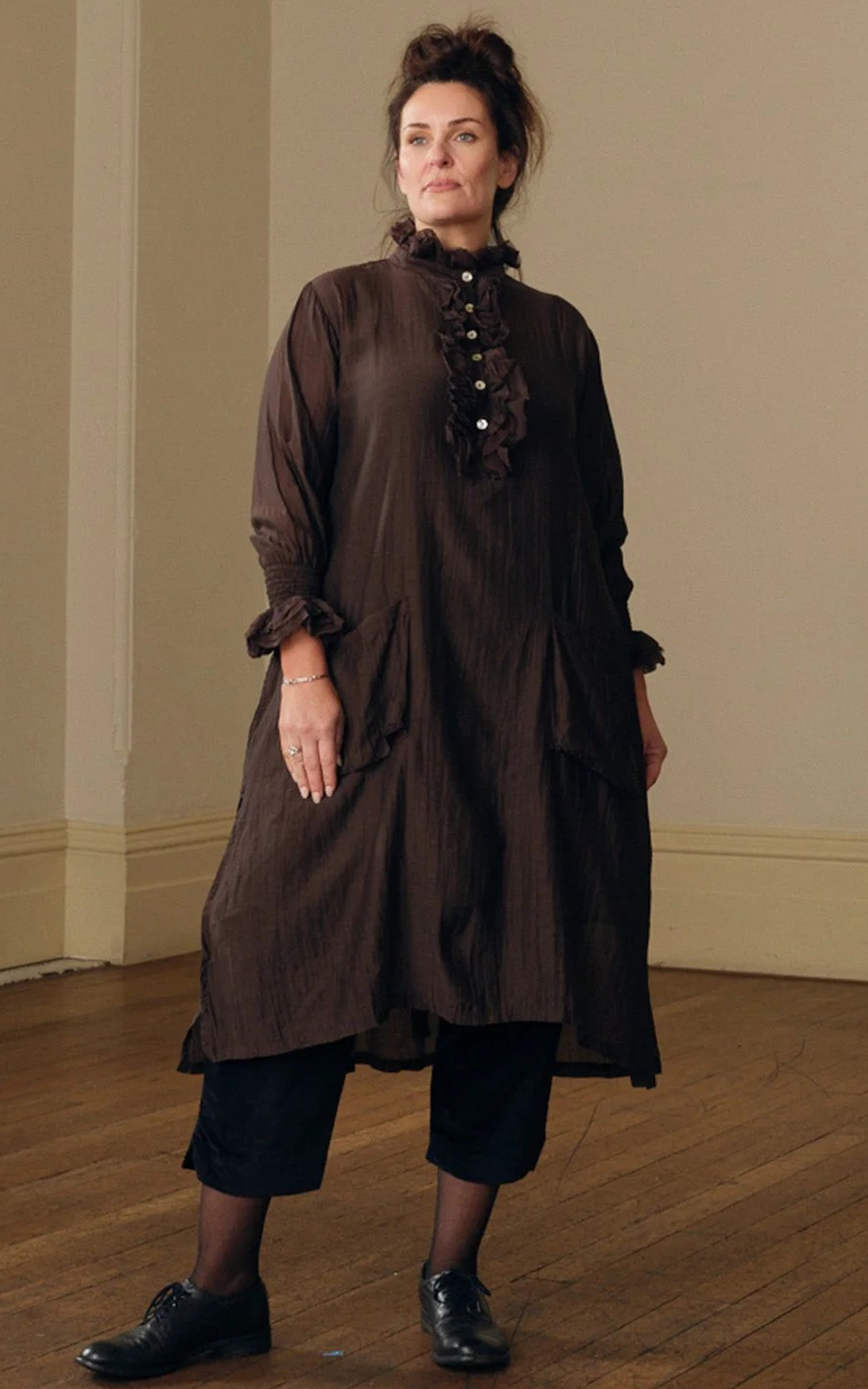 Odile Tunic Silk Cotton product photo.