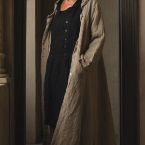 Olivier Coat Raw Linen