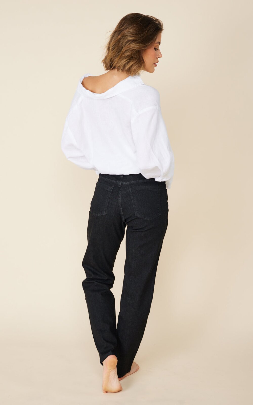 Denim Boyfriend Jeans  product photo.