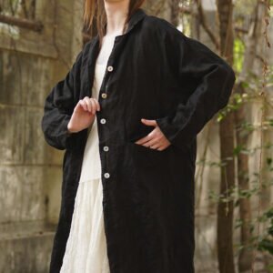 Piaf Coat In Linen