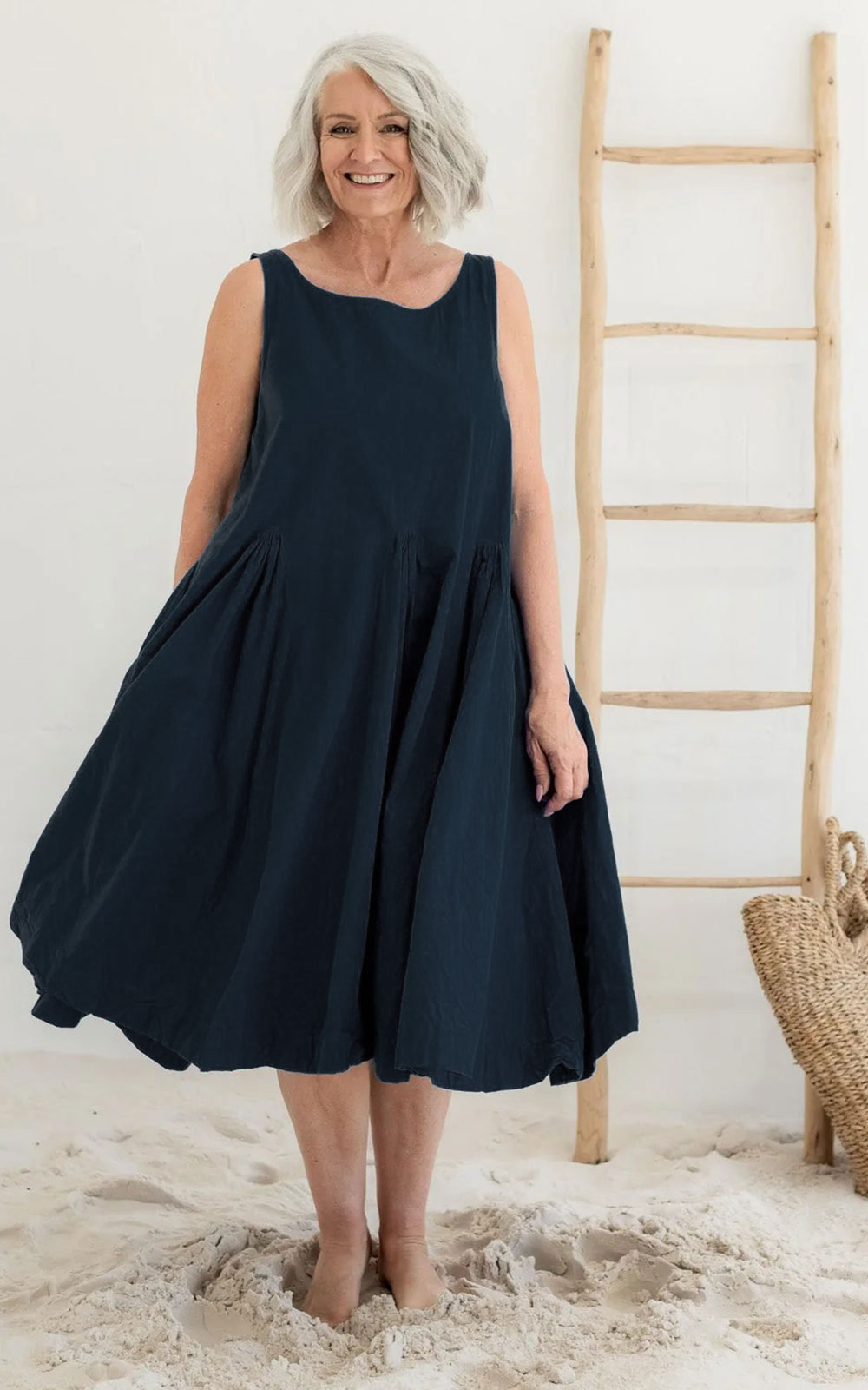 Portland Dress Cotton Poplin product photo.