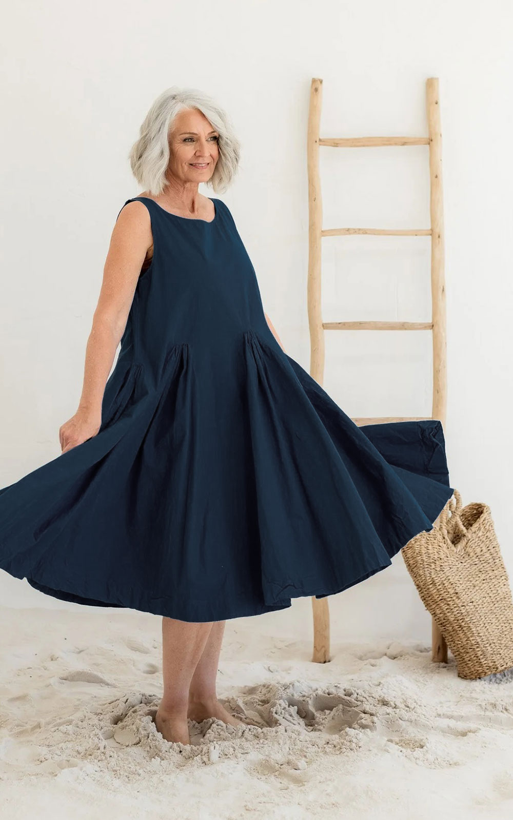 Portland Dress Cotton Poplin product photo.
