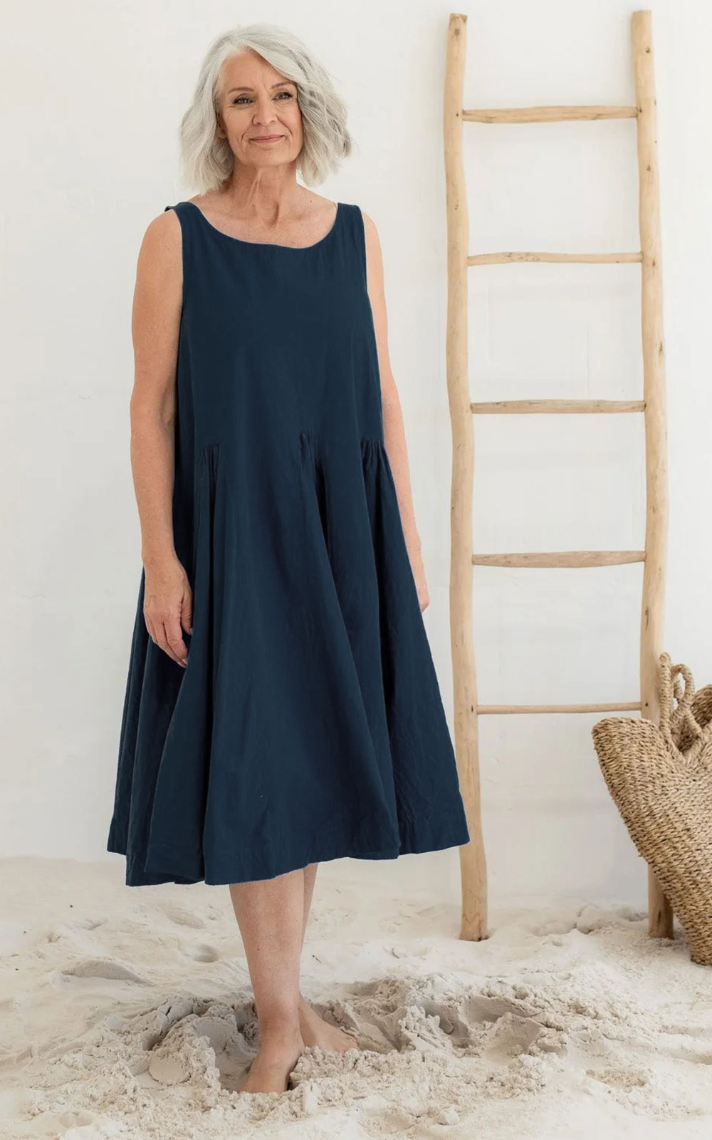 Portland Dress Cotton Poplin product photo.