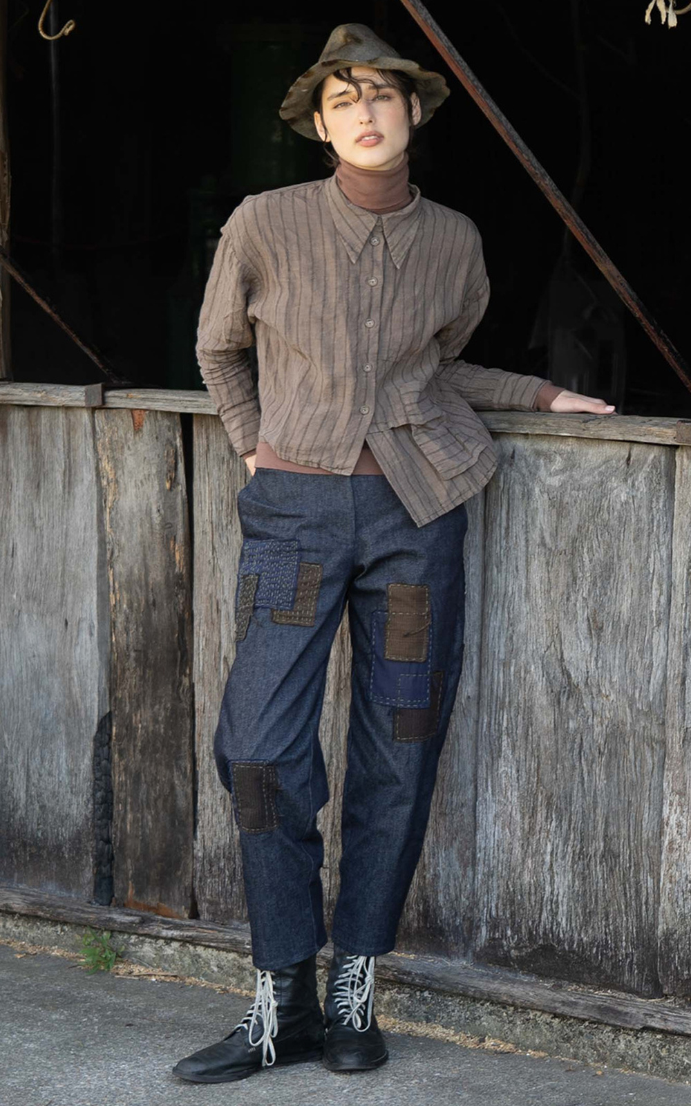 Furu Patch Pants product photo.