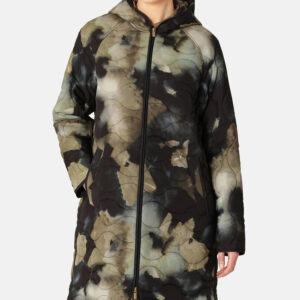 Quilted Hooded Jacket Long