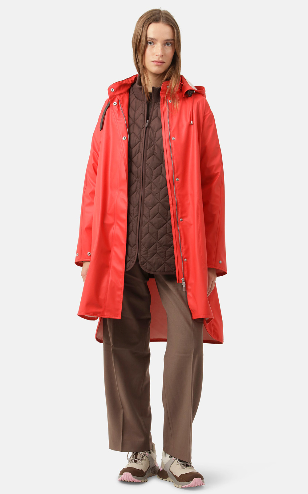 Detachable Hooded Coat product photo.