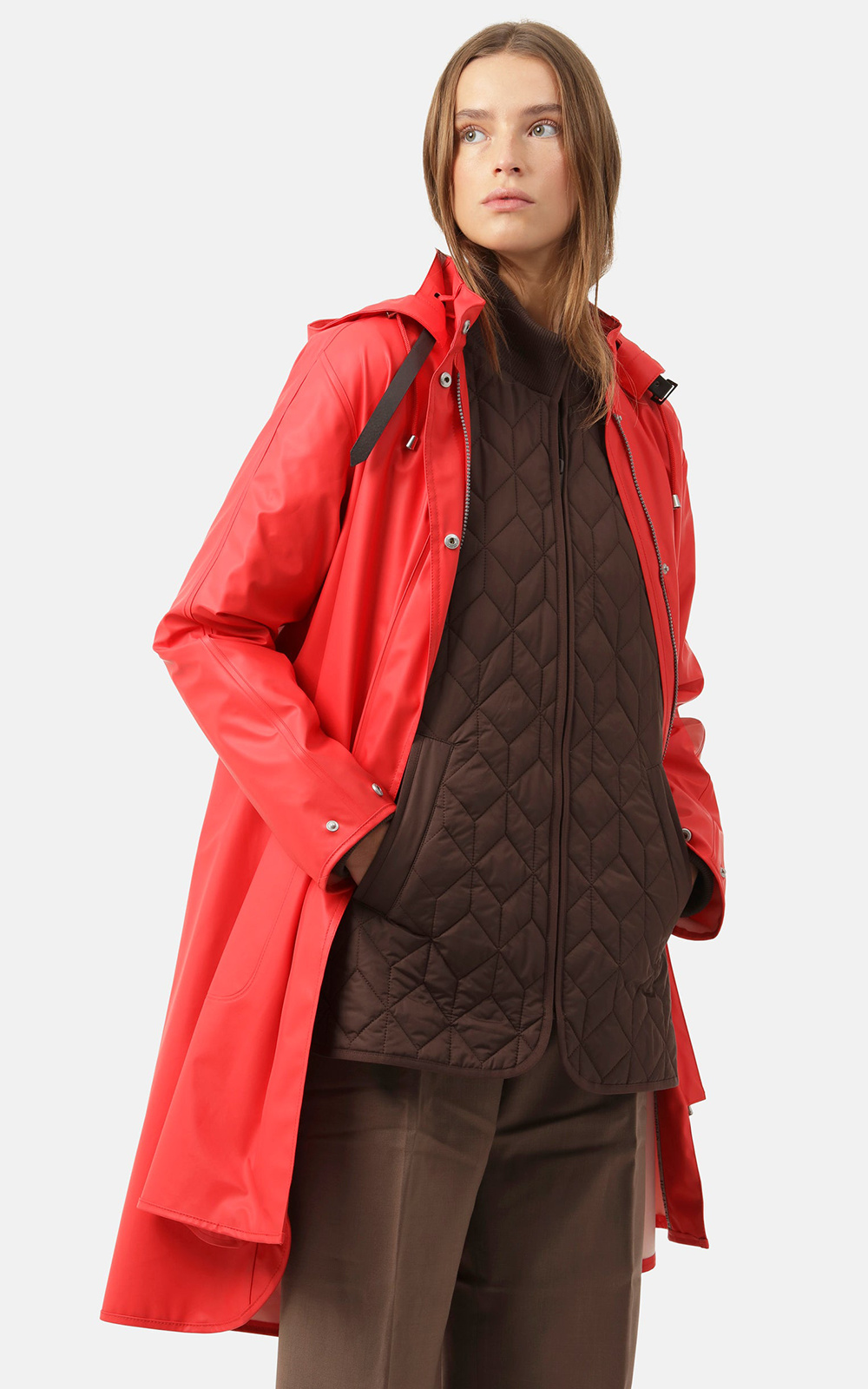 Detachable Hooded Coat product photo.