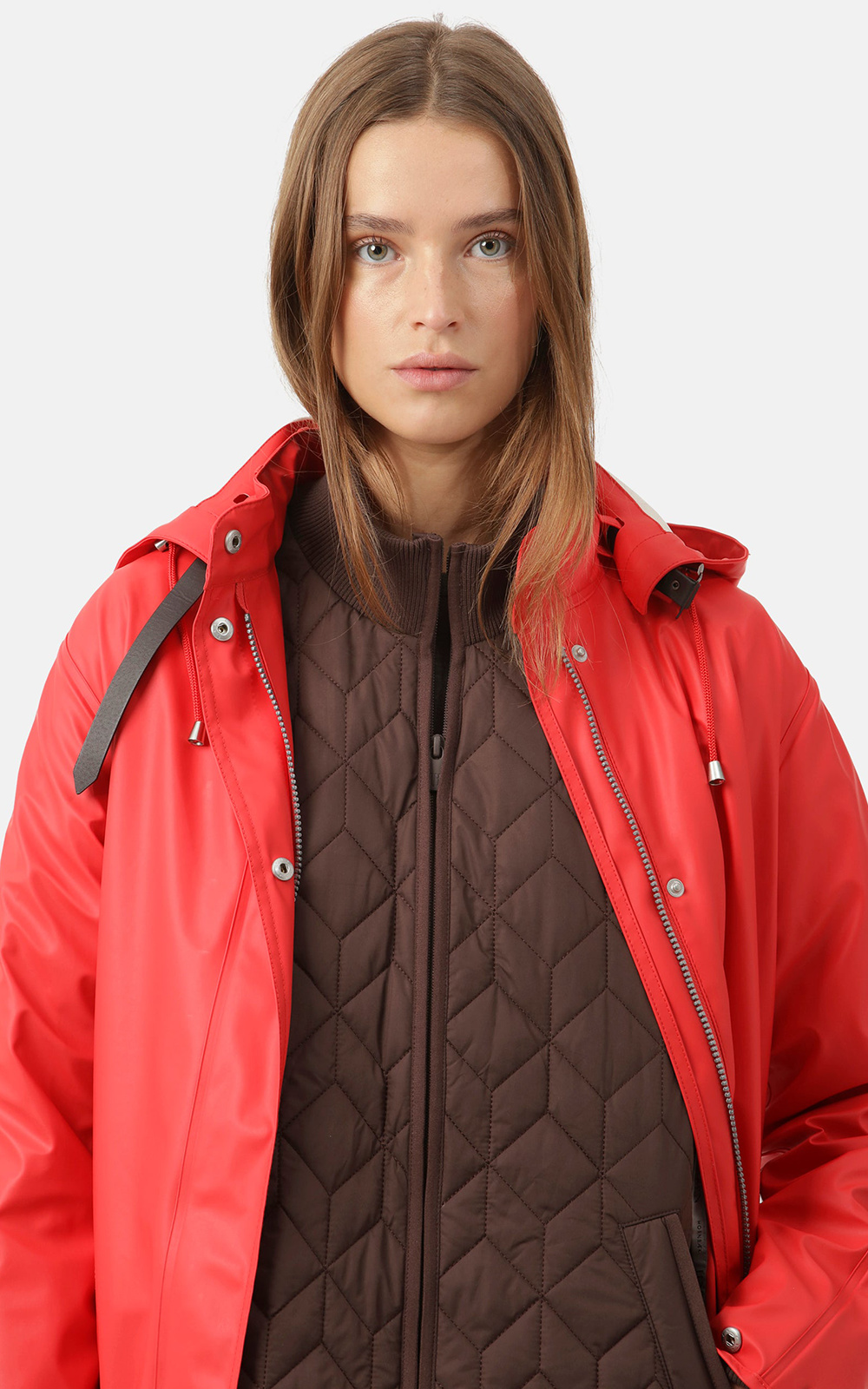 Detachable Hooded Coat product photo.