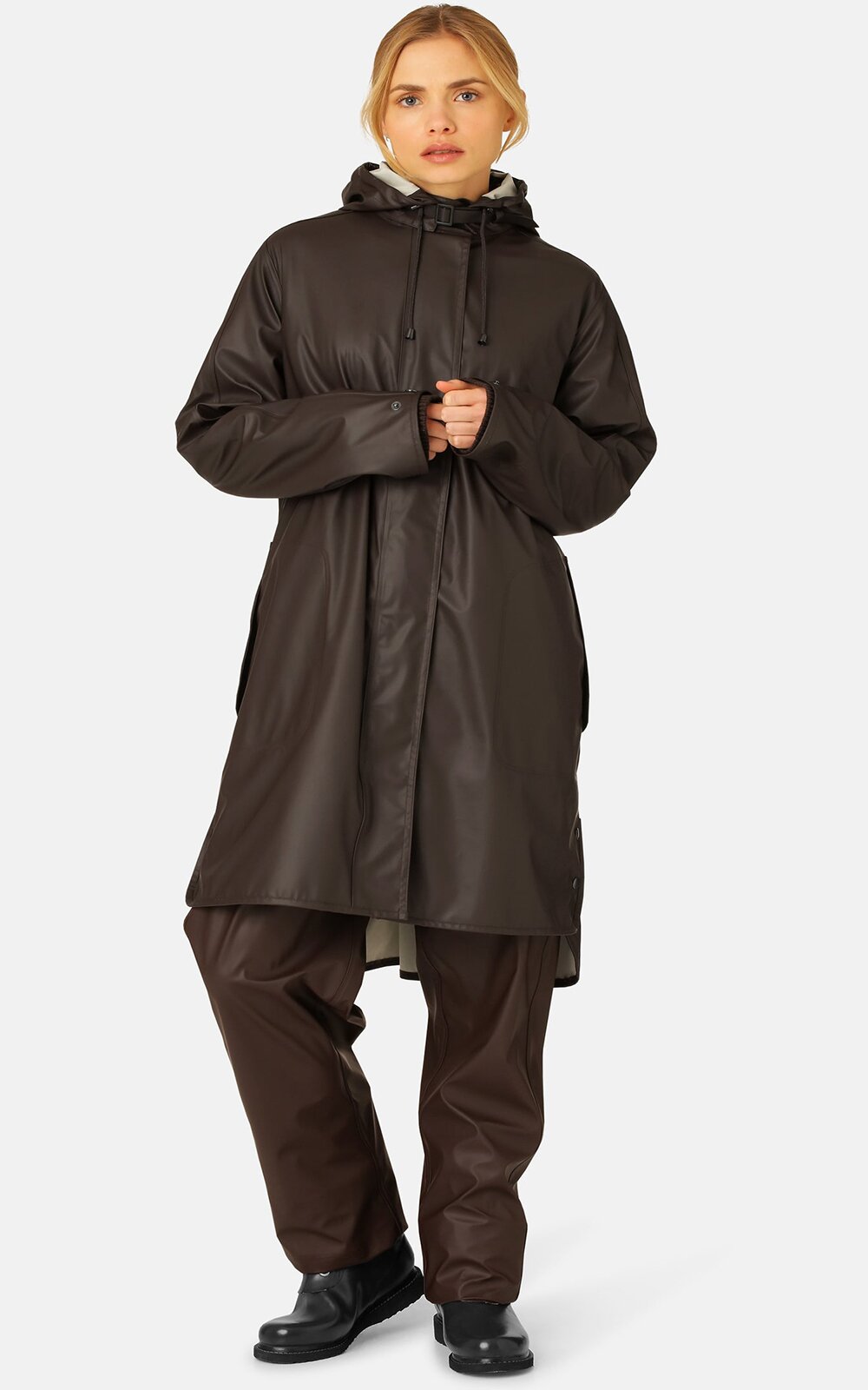 Detachable Hooded Coat product photo.