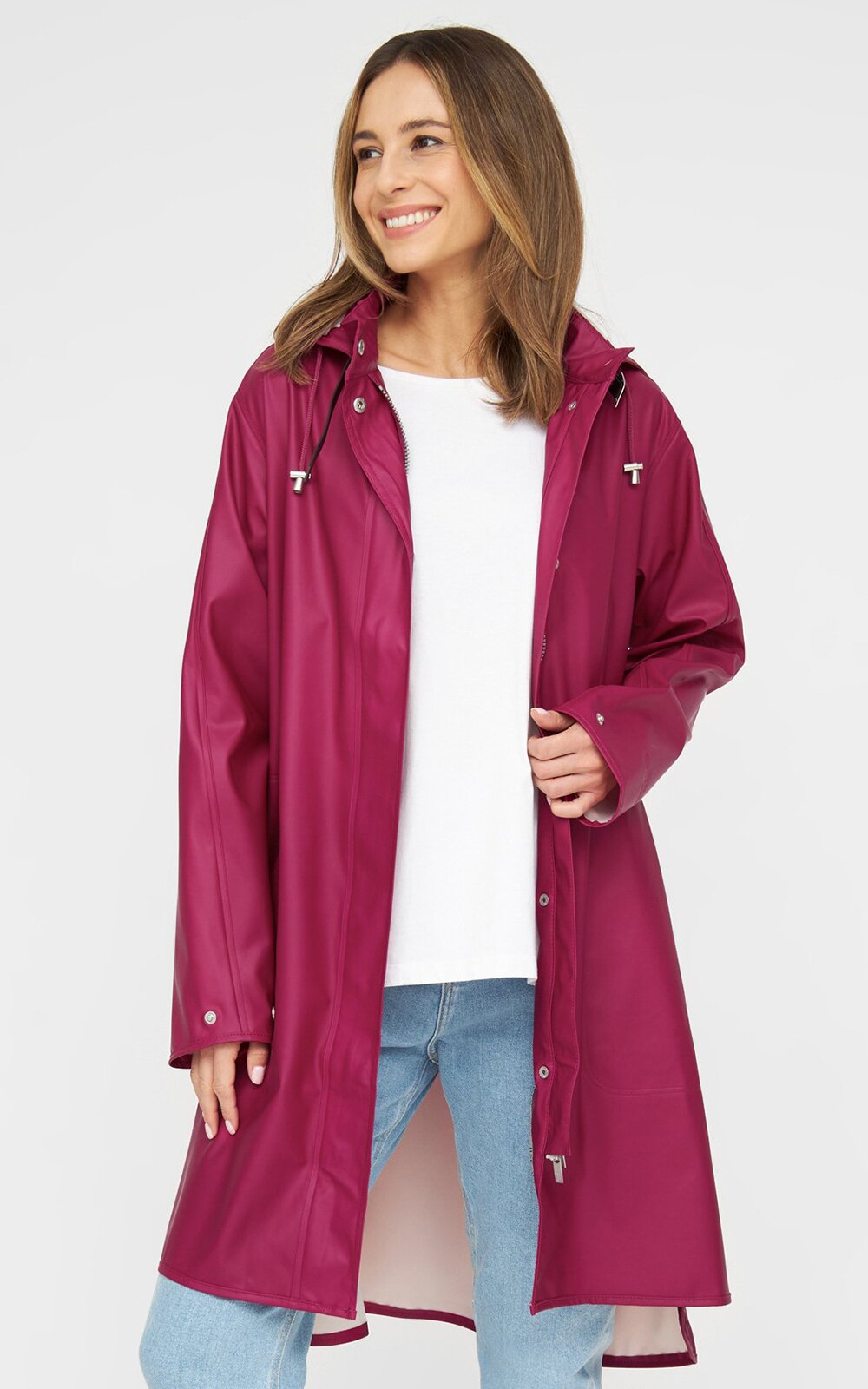 Detachable Hooded Coat product photo.