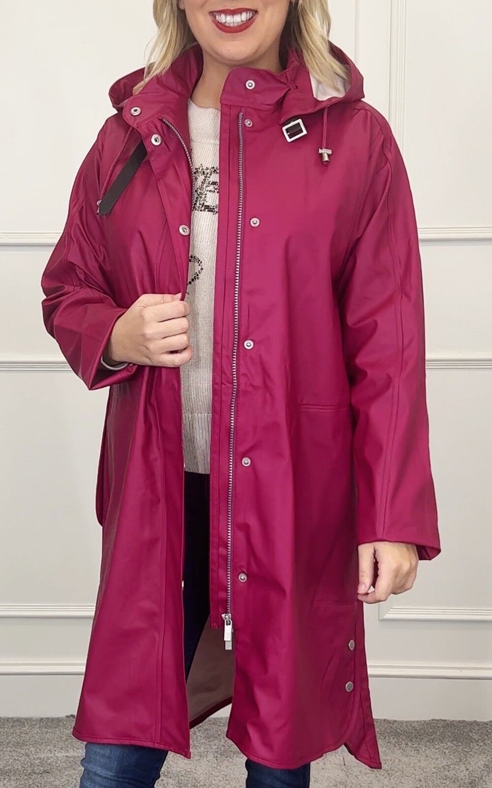Detachable Hooded Coat product photo.