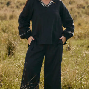 Camille Linen Wide Leg Pant