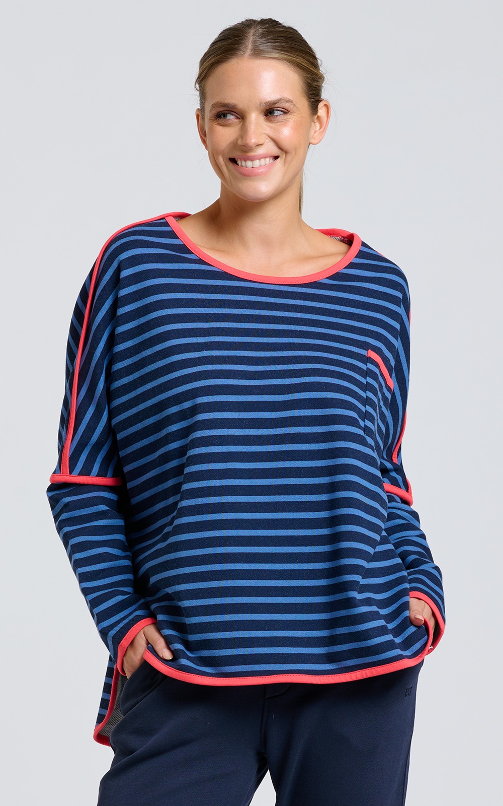 Ringer Sweatshirt product photo.