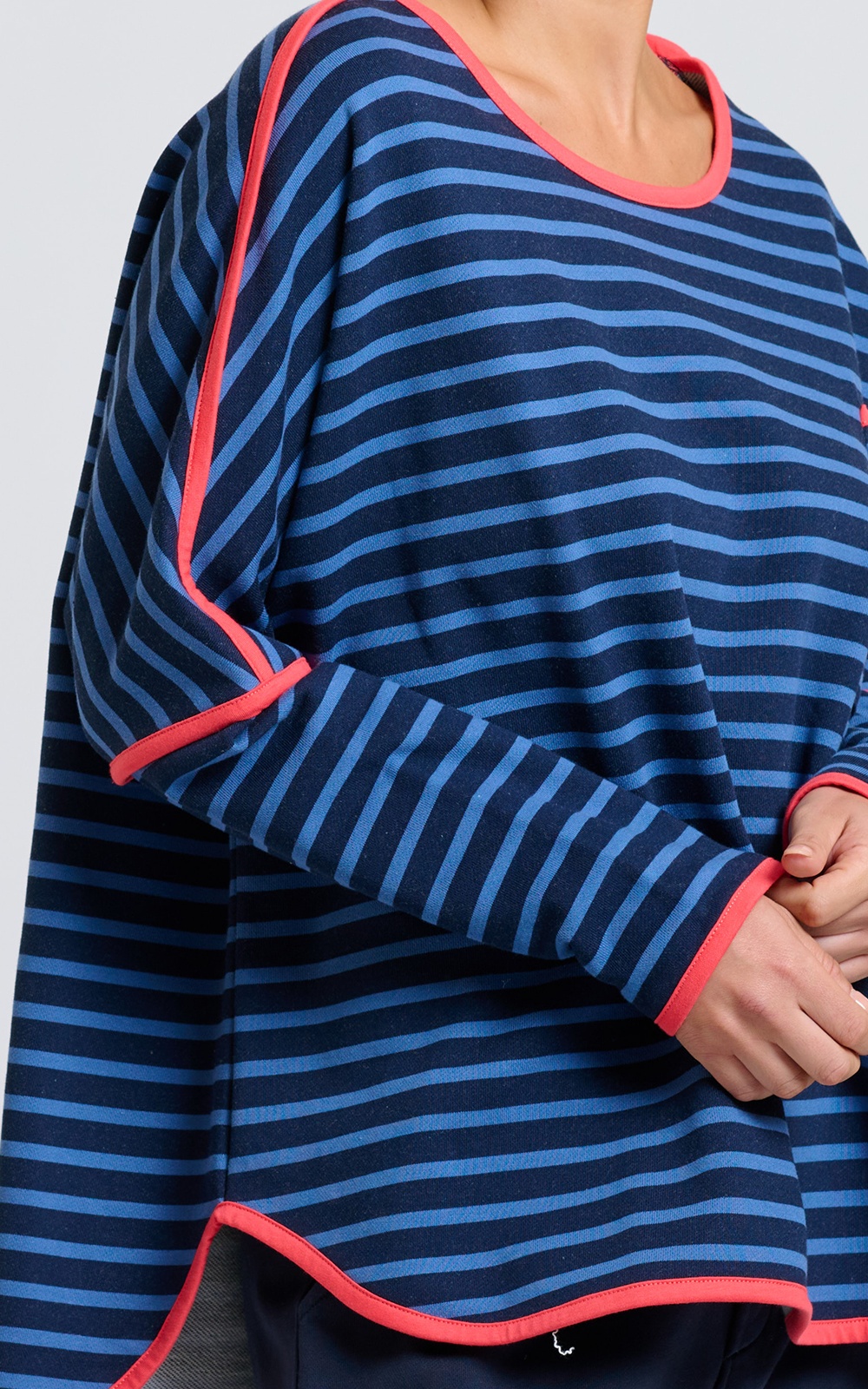 Ringer Sweatshirt product photo.