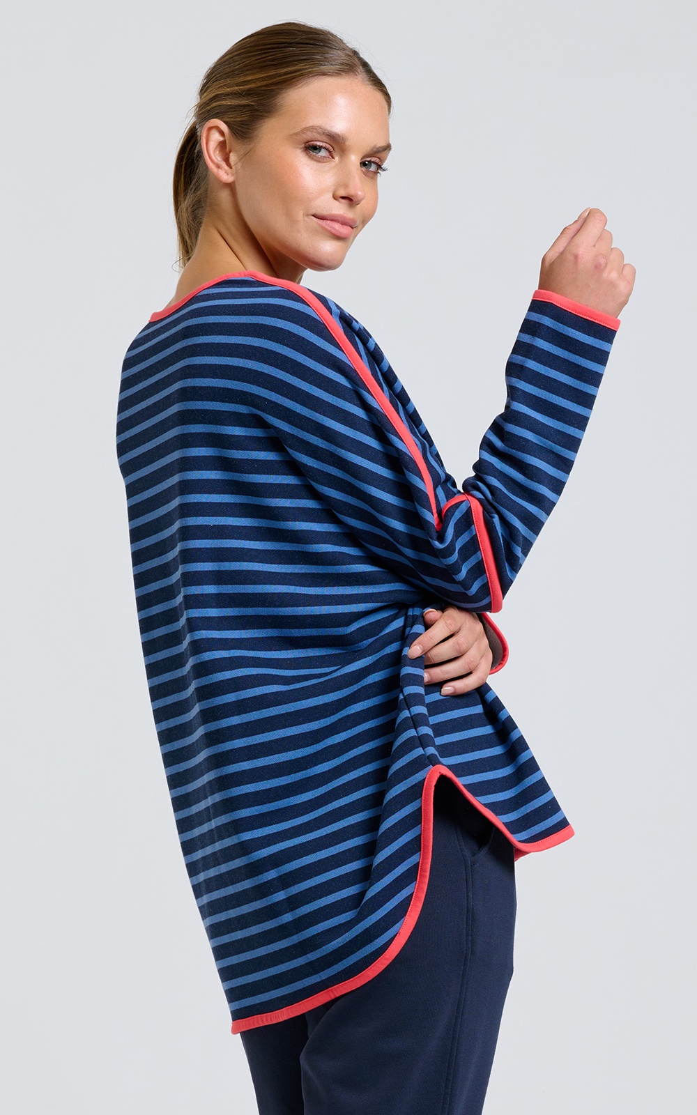 Ringer Sweatshirt product photo.