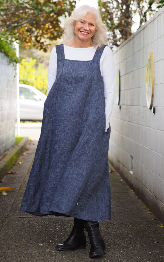 Rakiura Pinafore product photo.