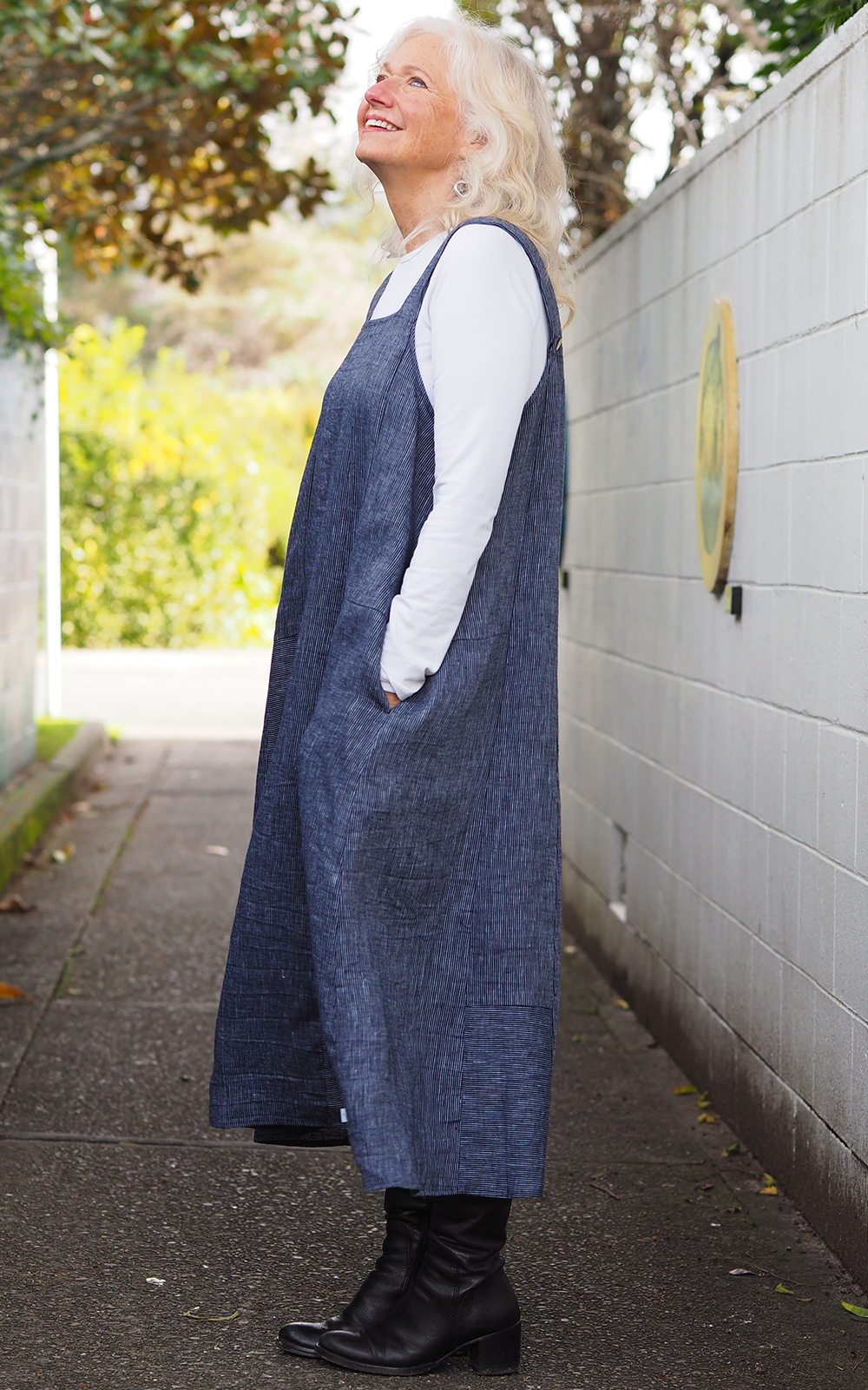 Rakiura Pinafore product photo.