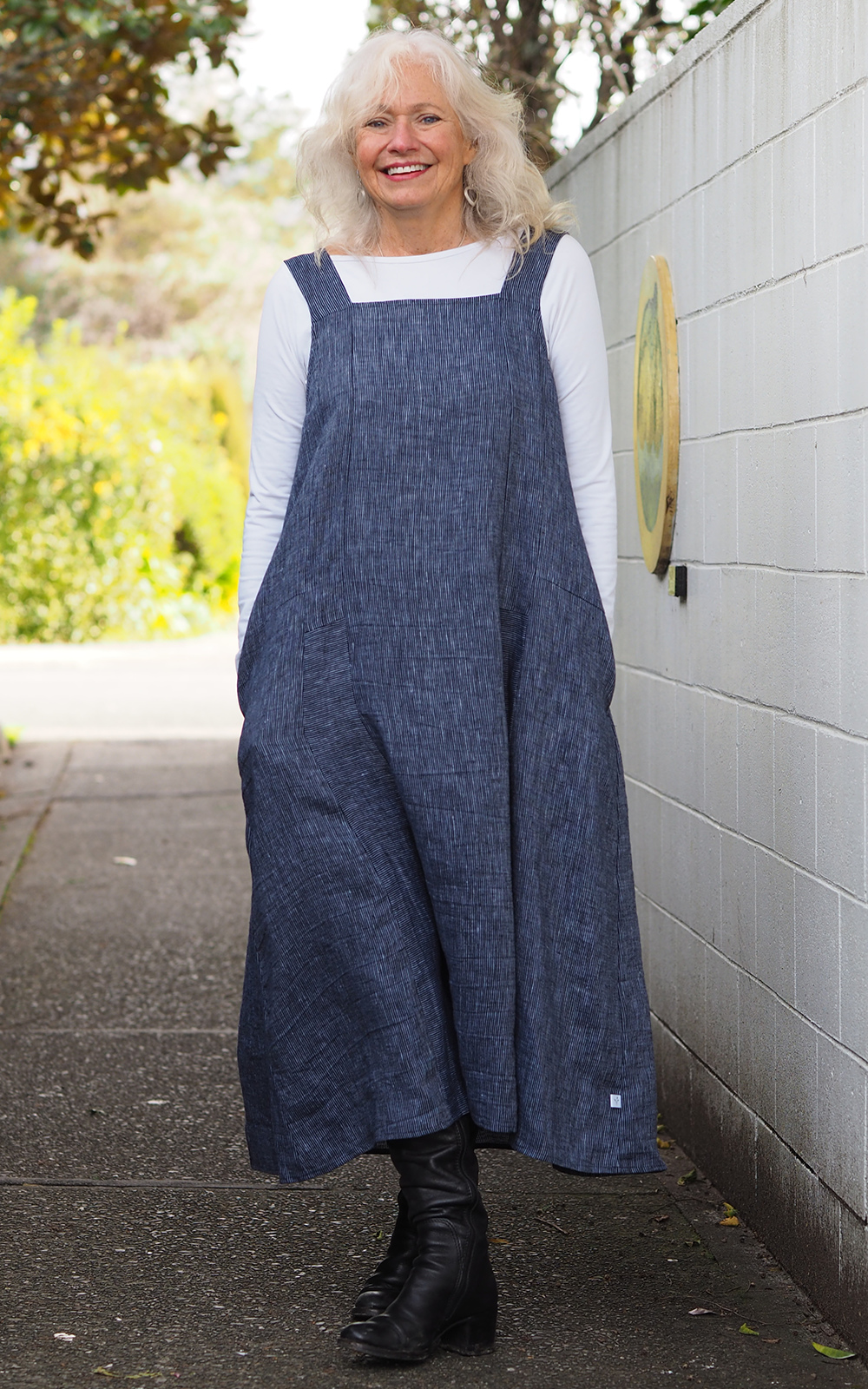 Rakiura Pinafore product photo.