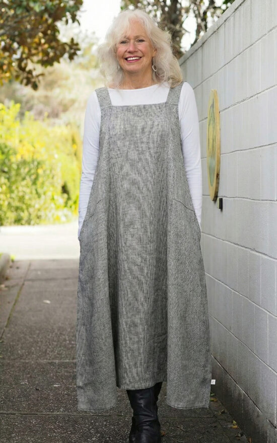 Rakiura Pinafore product photo.