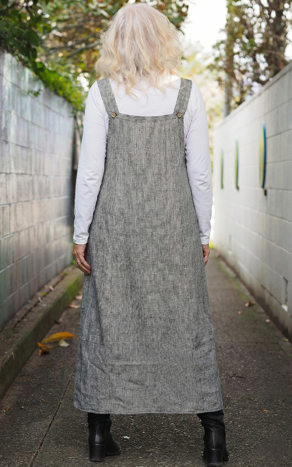 Rakiura Pinafore product photo.