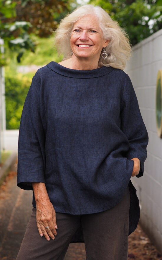 Cowlneck Sintra Blouse product photo.