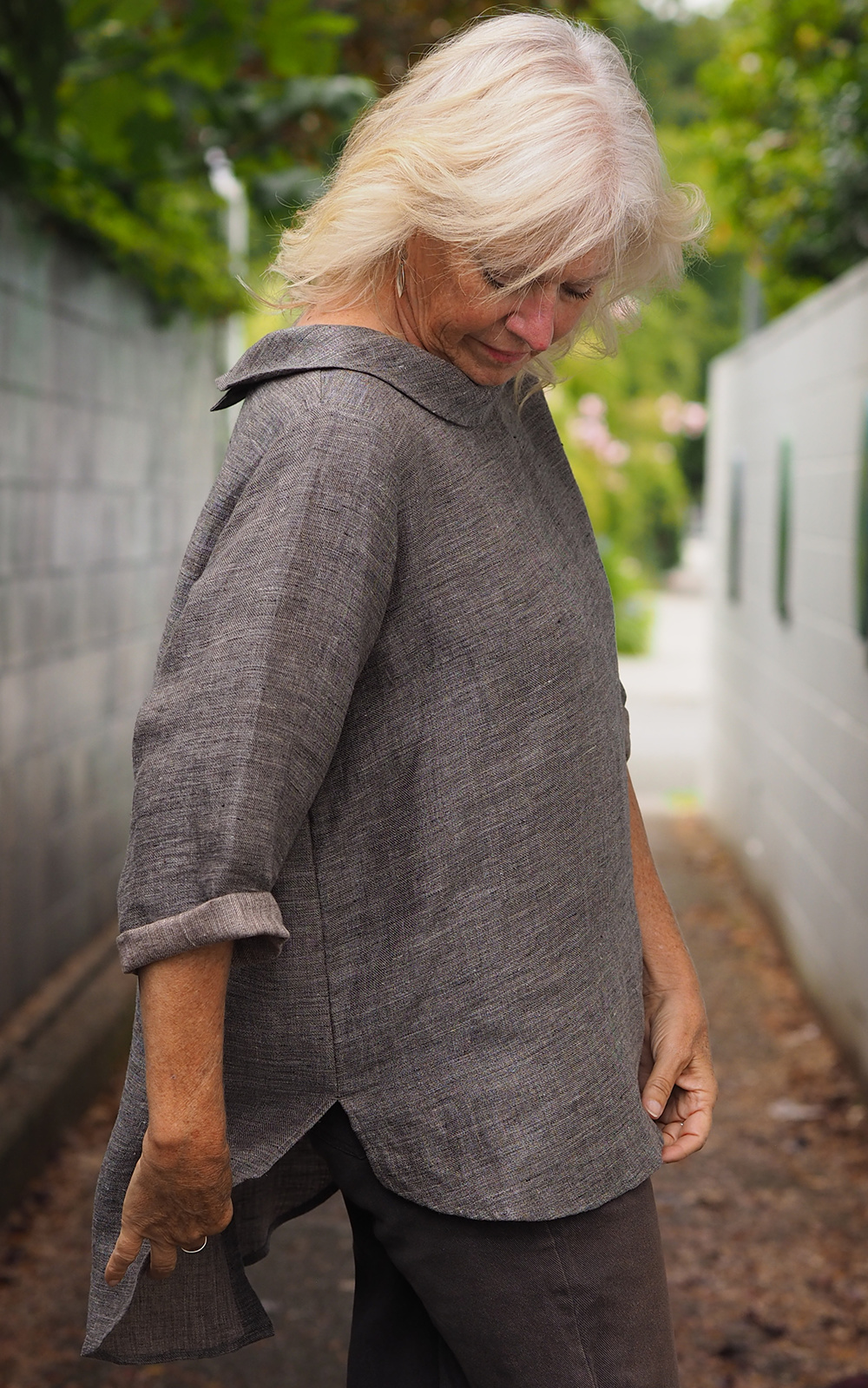 Cowlneck Sintra Blouse product photo.