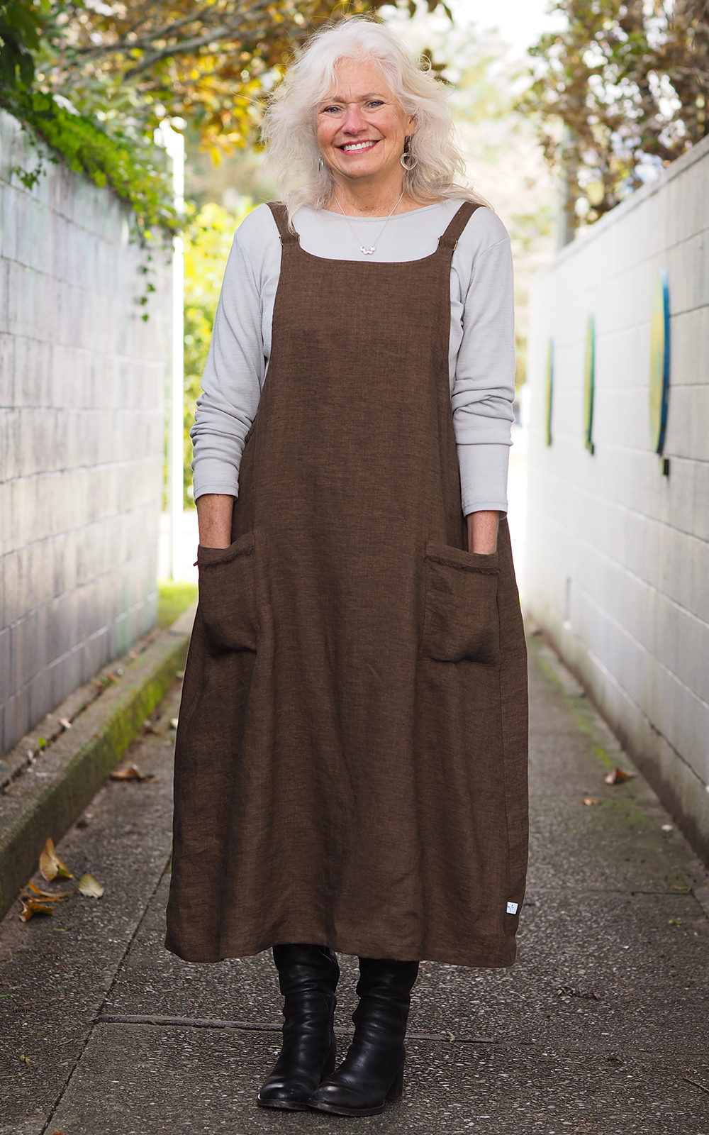 Koromiko Pinafore product photo.