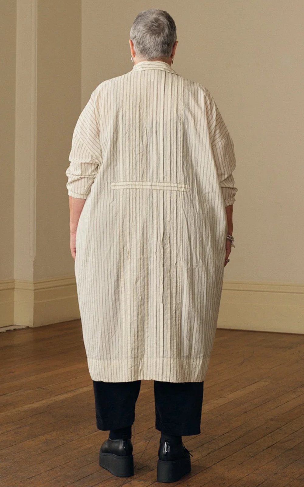 Romy Dress Ls Paper Cotton product photo.
