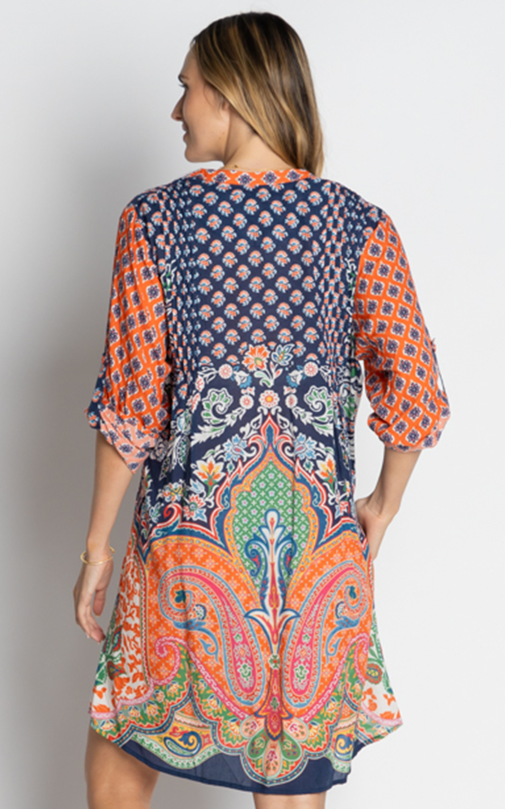 Sarai Button Dress product photo.