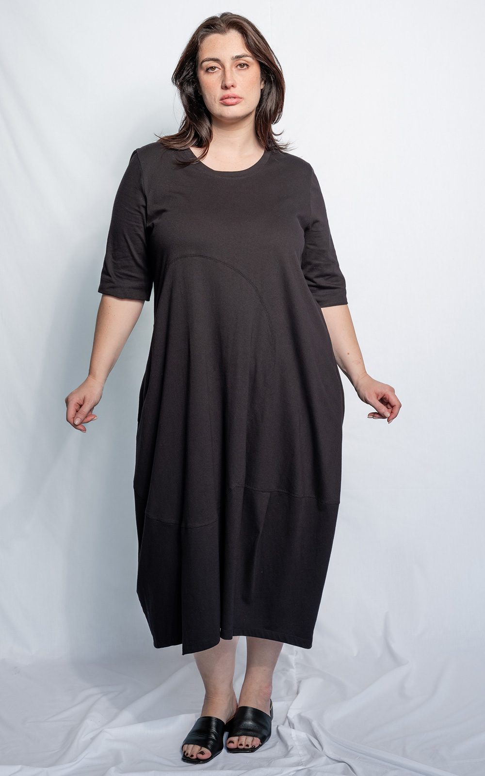 Urban Knit Dress Topstitch product photo.