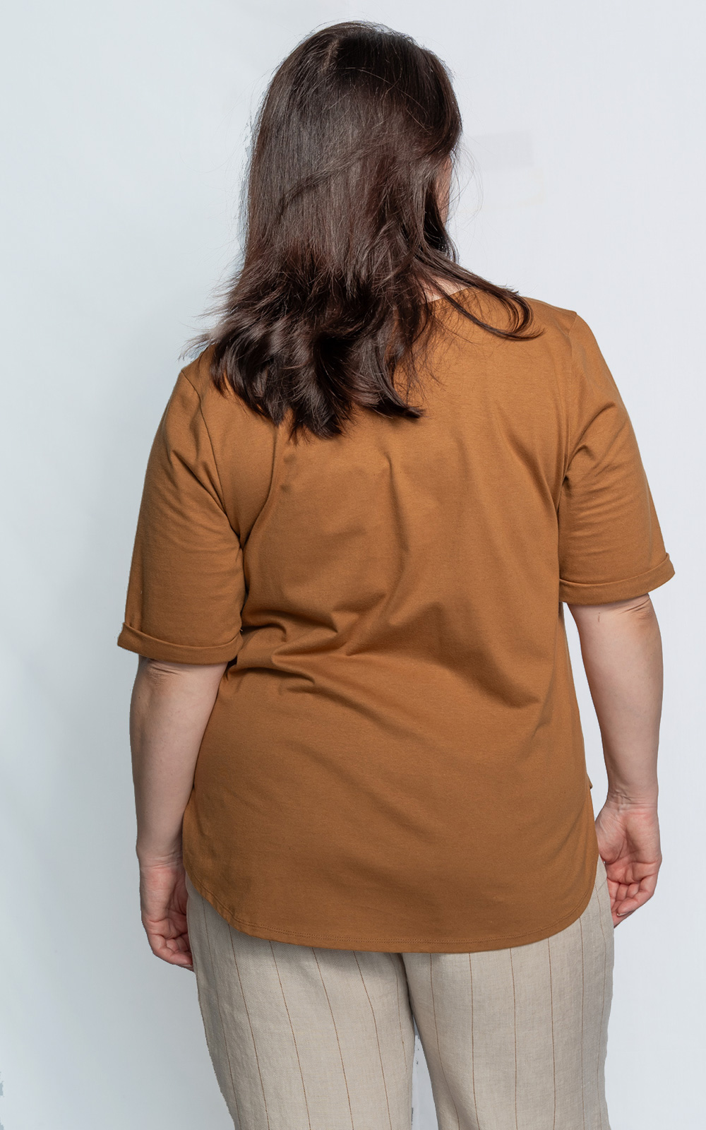 Gauze Tee With Print product photo.
