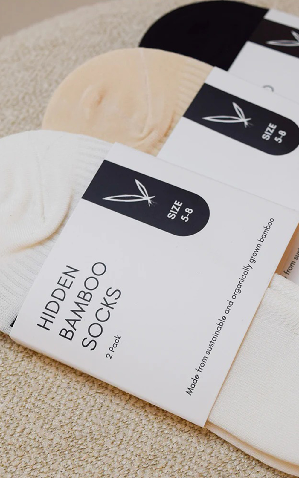 Hidden Bamboo Socks product photo.