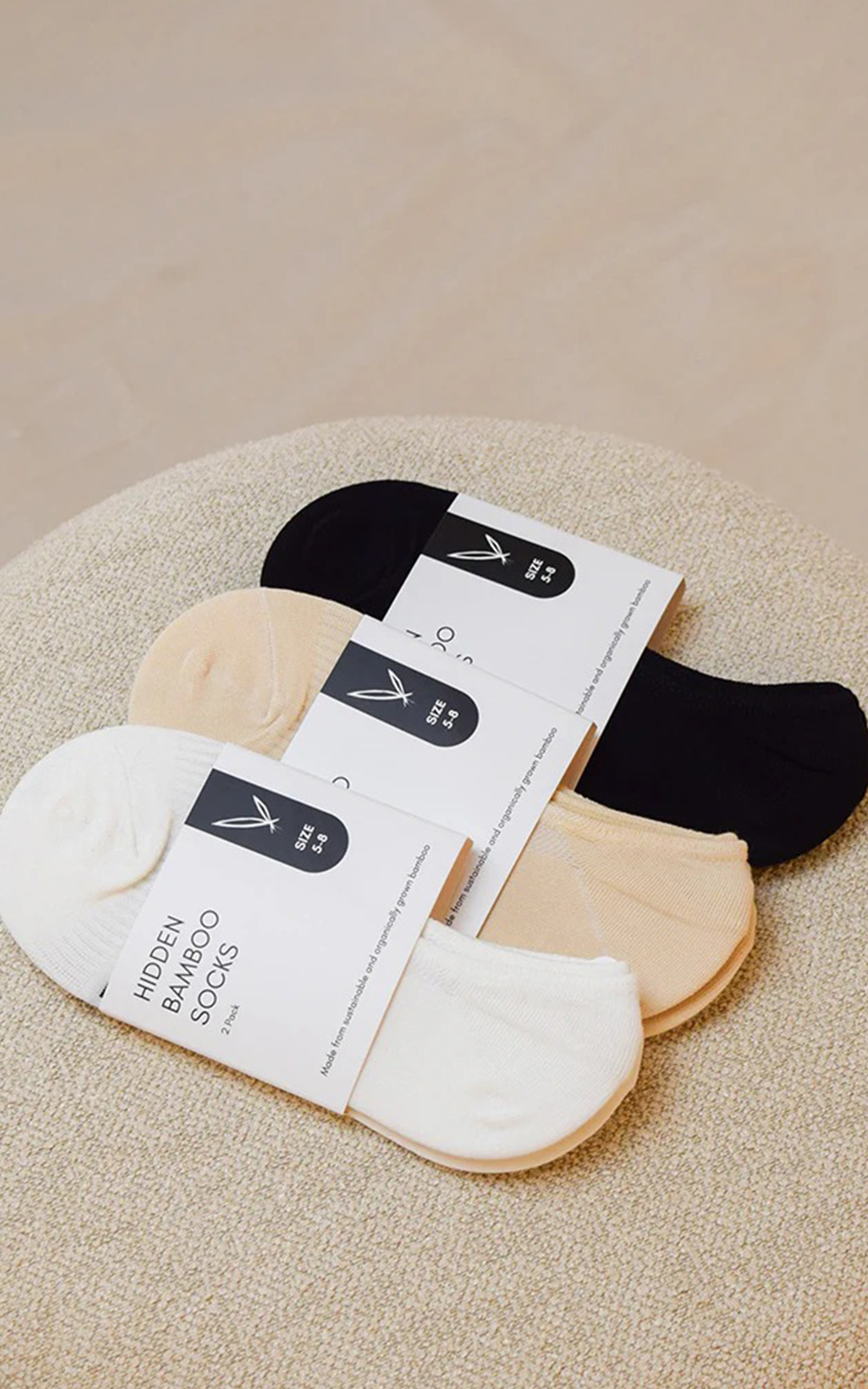 Hidden Bamboo Socks product photo.