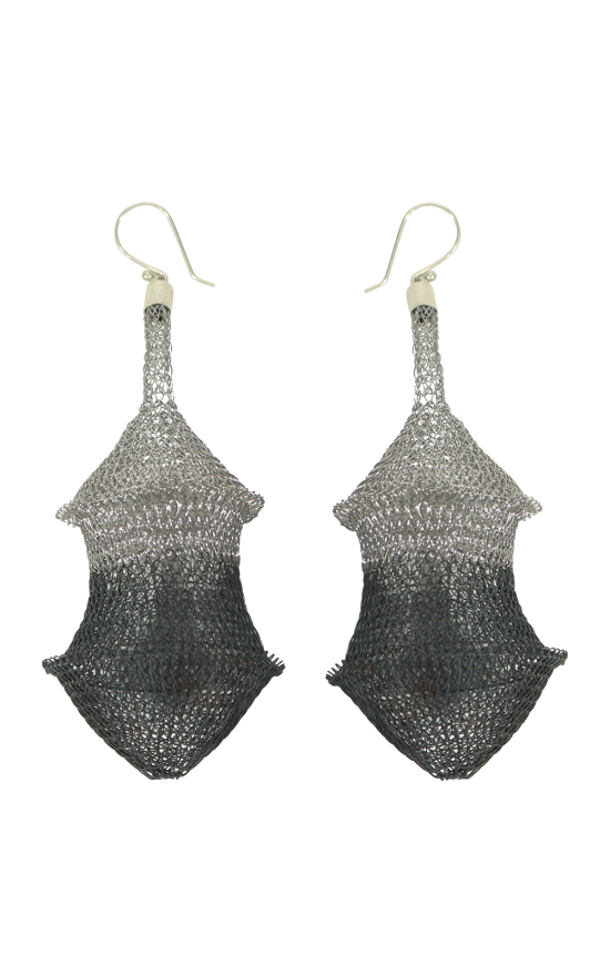 Mesh Chandelier 2 Tone Earring product photo.