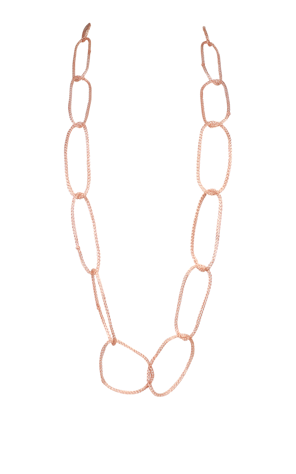 Multi Loop Mesh Necklace product photo.