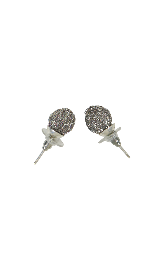 Woven Stud Earring product photo.