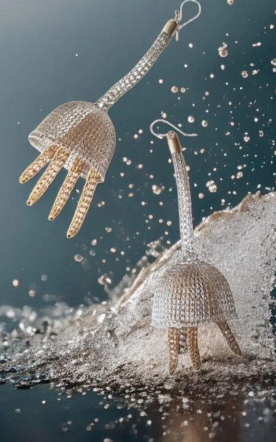 Stamen Earrings product photo.