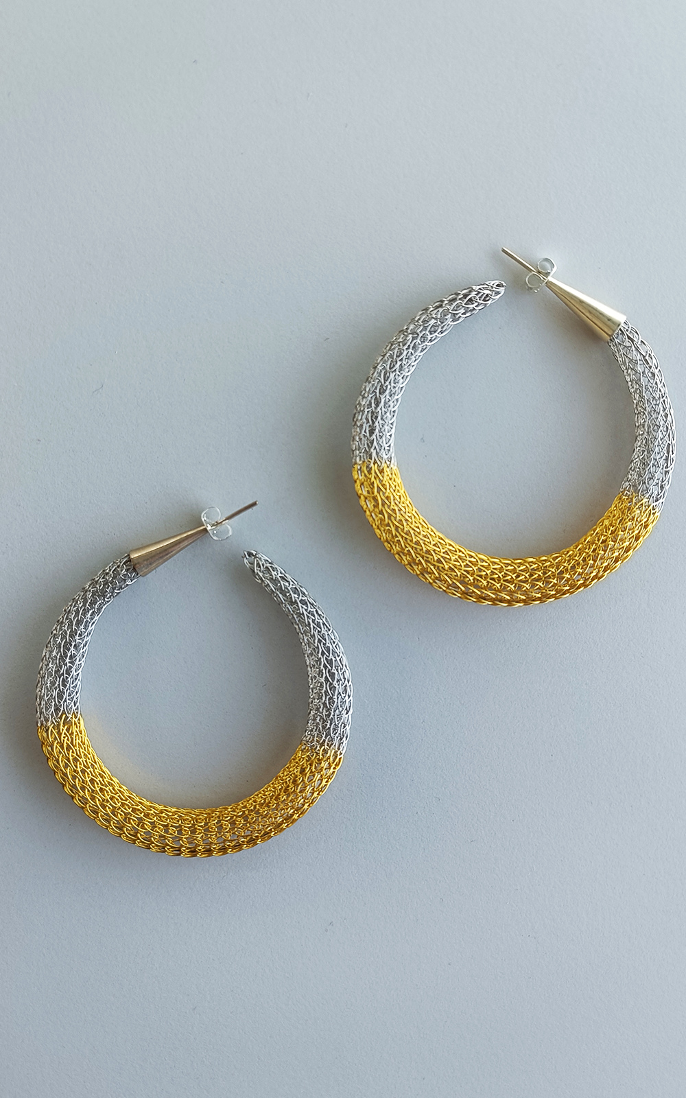 Bi Colour Hoop Earring product photo.